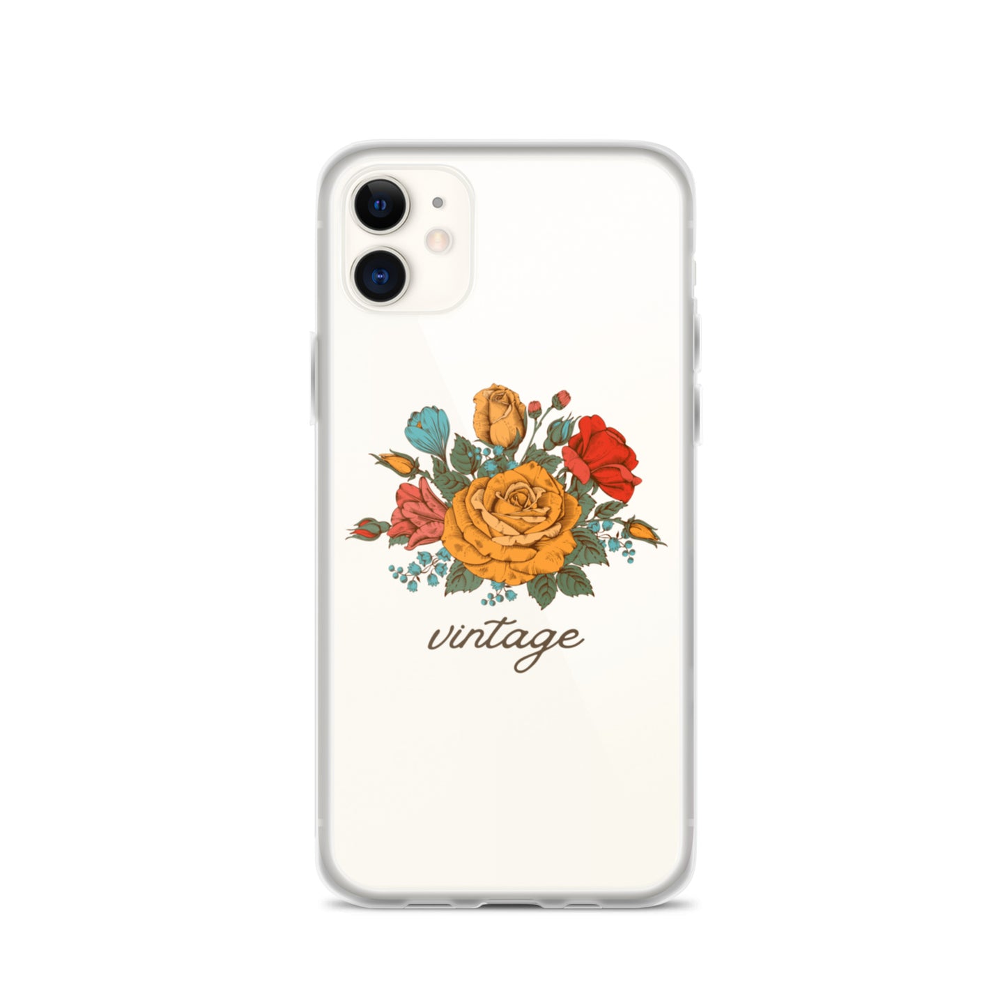 Vintage Floral Clear Case for iPhone®