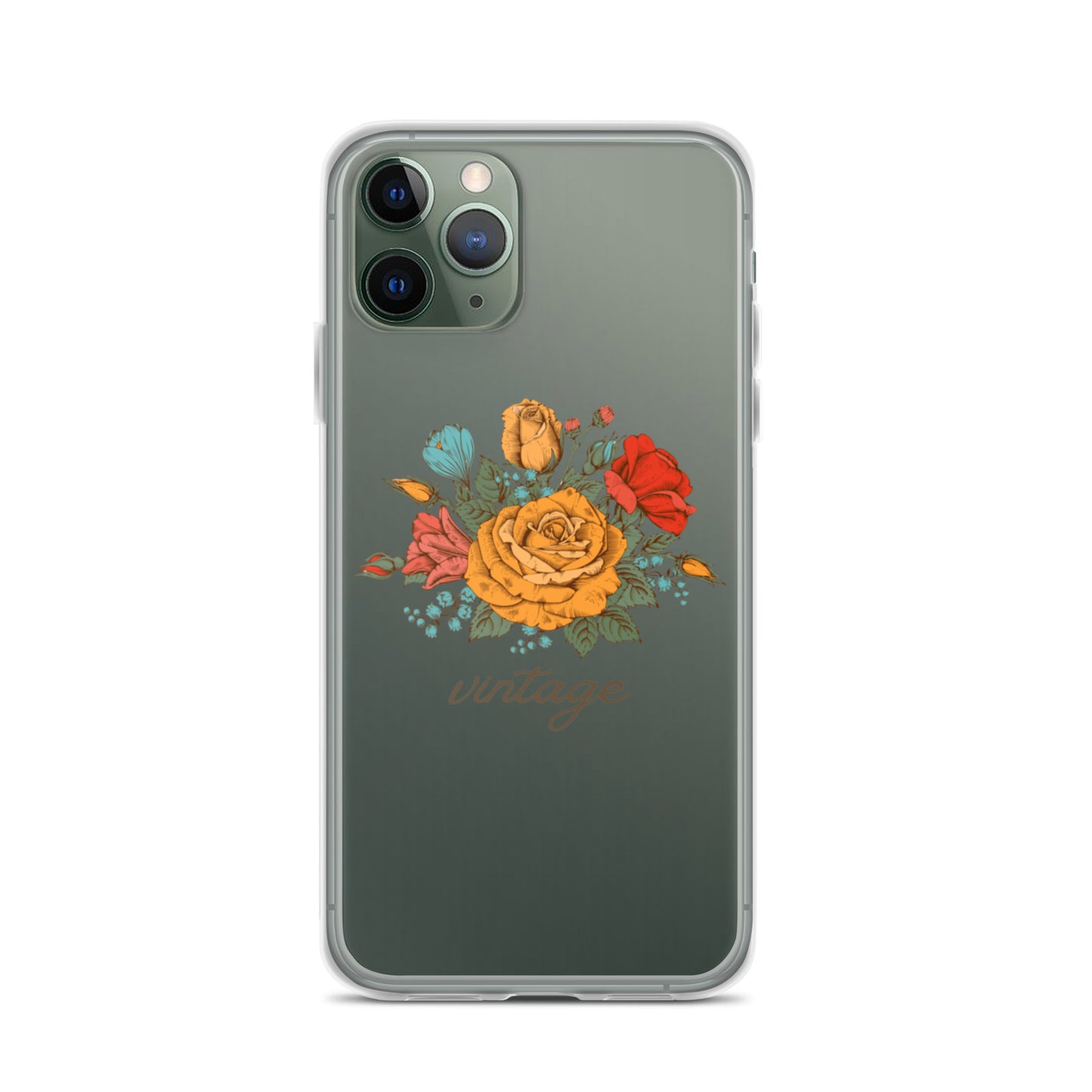 Vintage Floral Clear Case for iPhone®