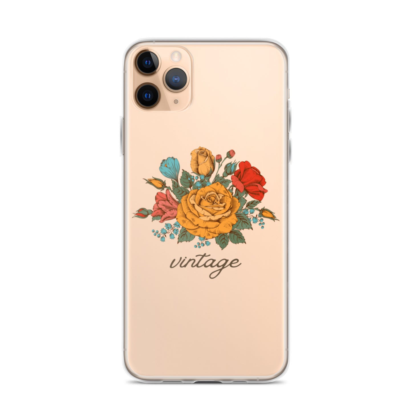 Vintage Floral Clear Case for iPhone®