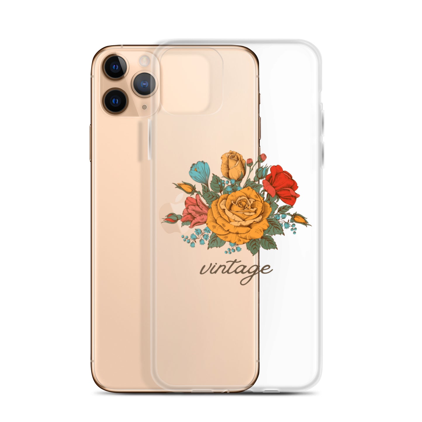 Vintage Floral Clear Case for iPhone®