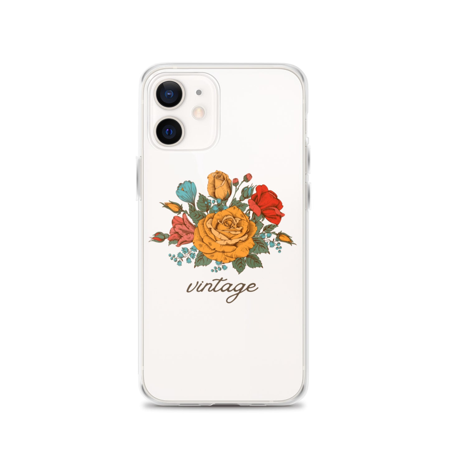 Vintage Floral Clear Case for iPhone®