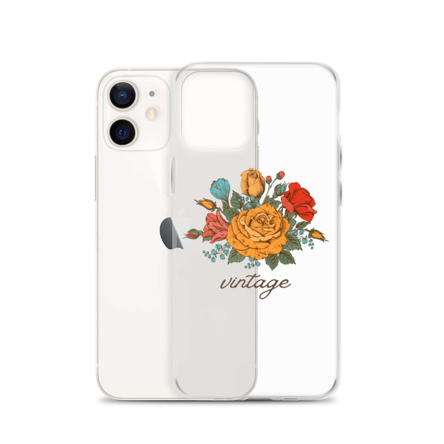 Vintage Floral Clear Case for iPhone®
