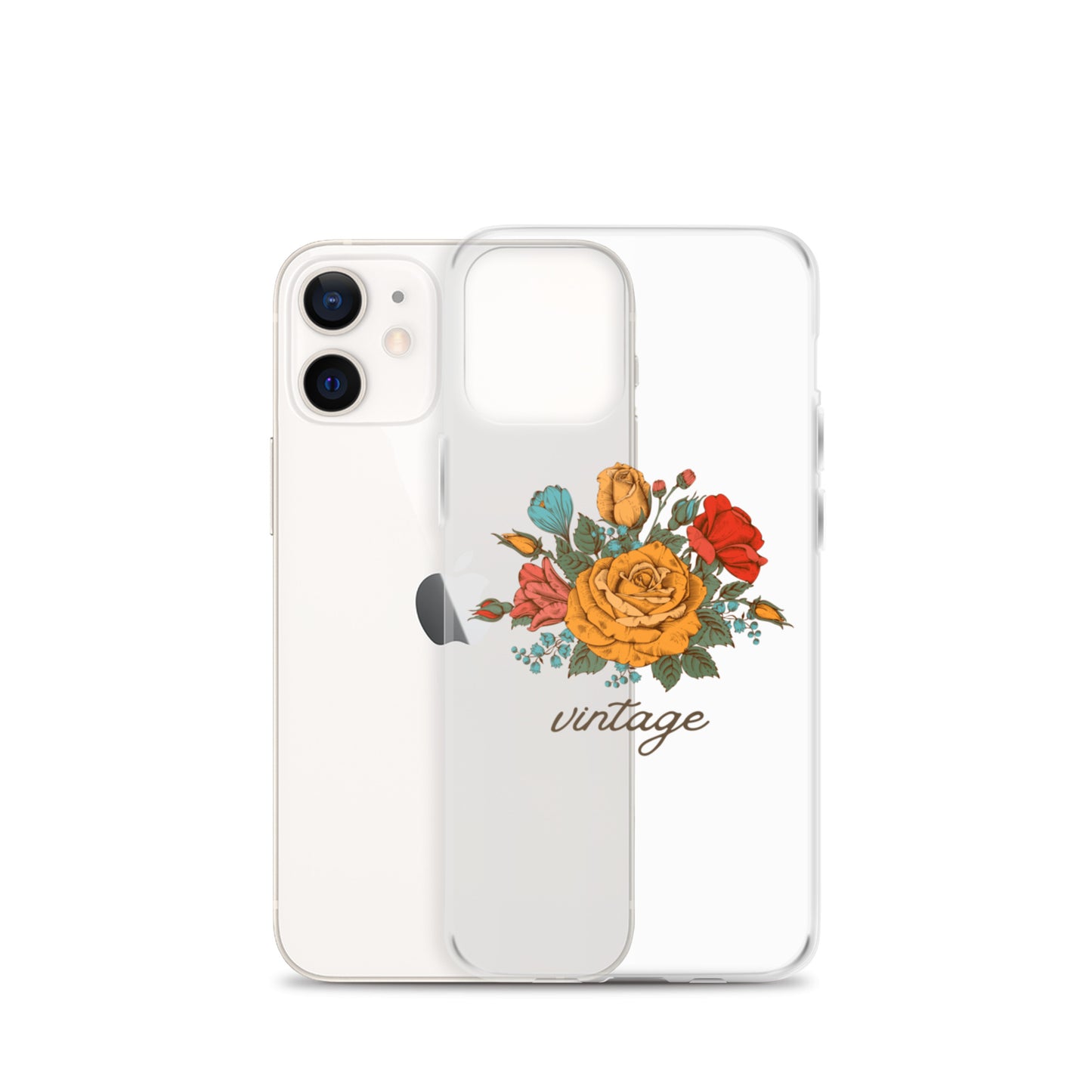 Vintage Floral Clear Case for iPhone®