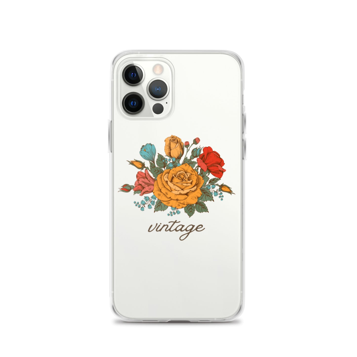 Vintage Floral Clear Case for iPhone®