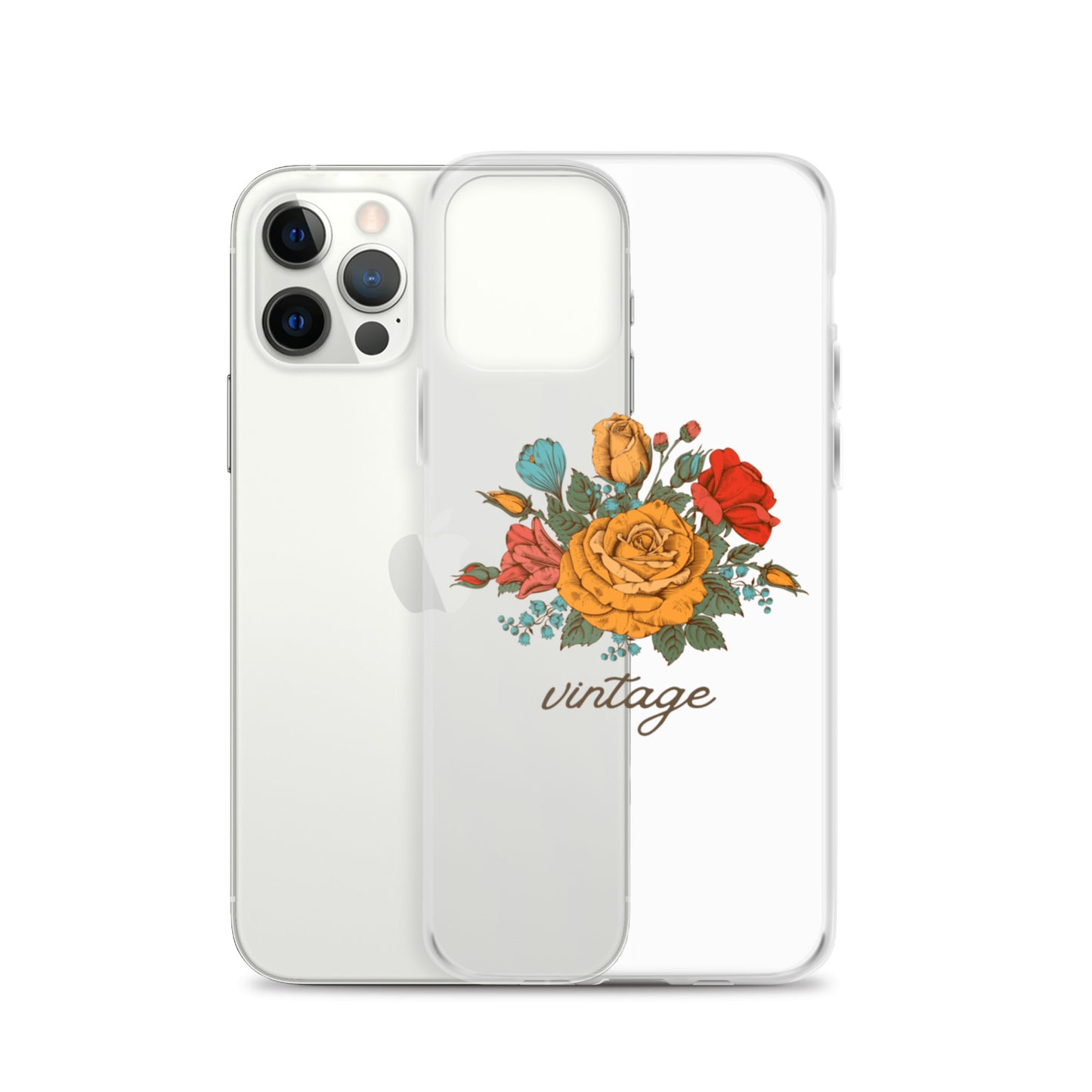Vintage Floral Clear Case for iPhone®