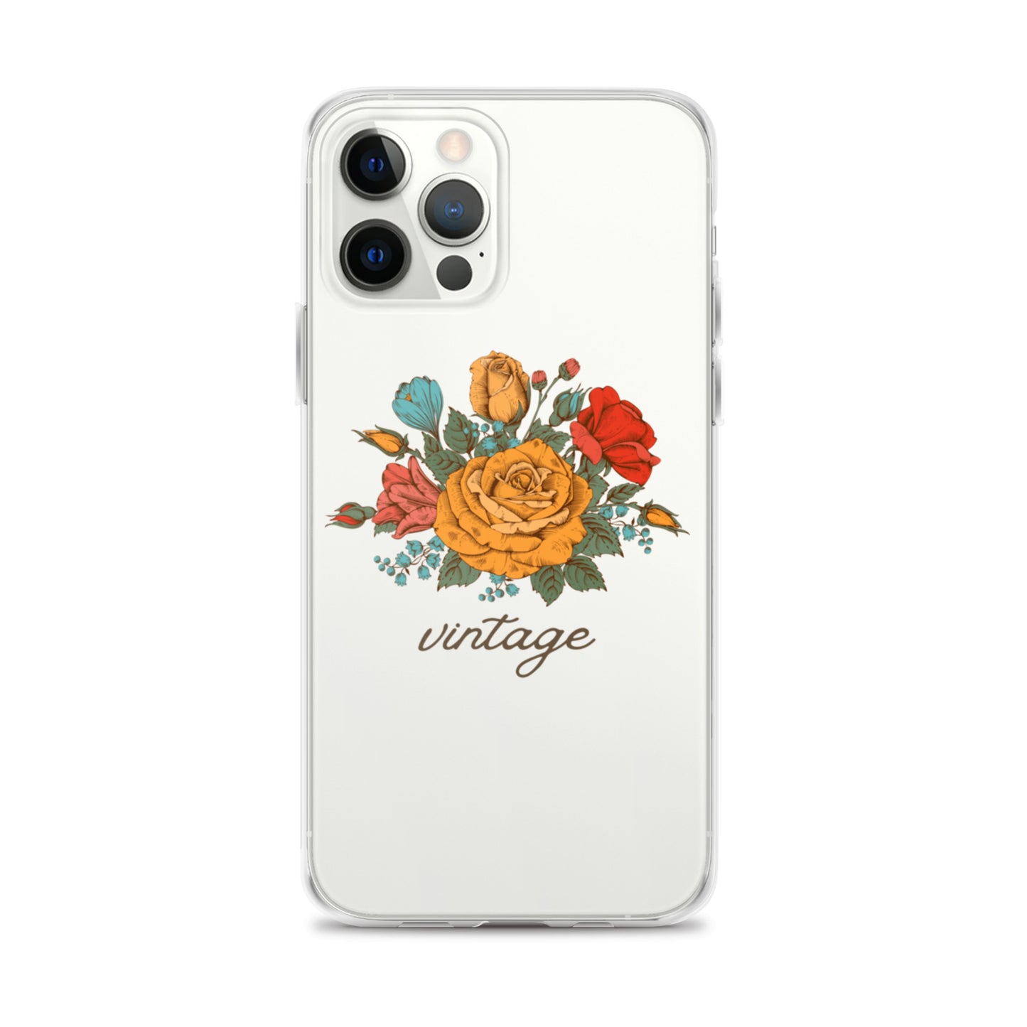 Vintage Floral Clear Case for iPhone®