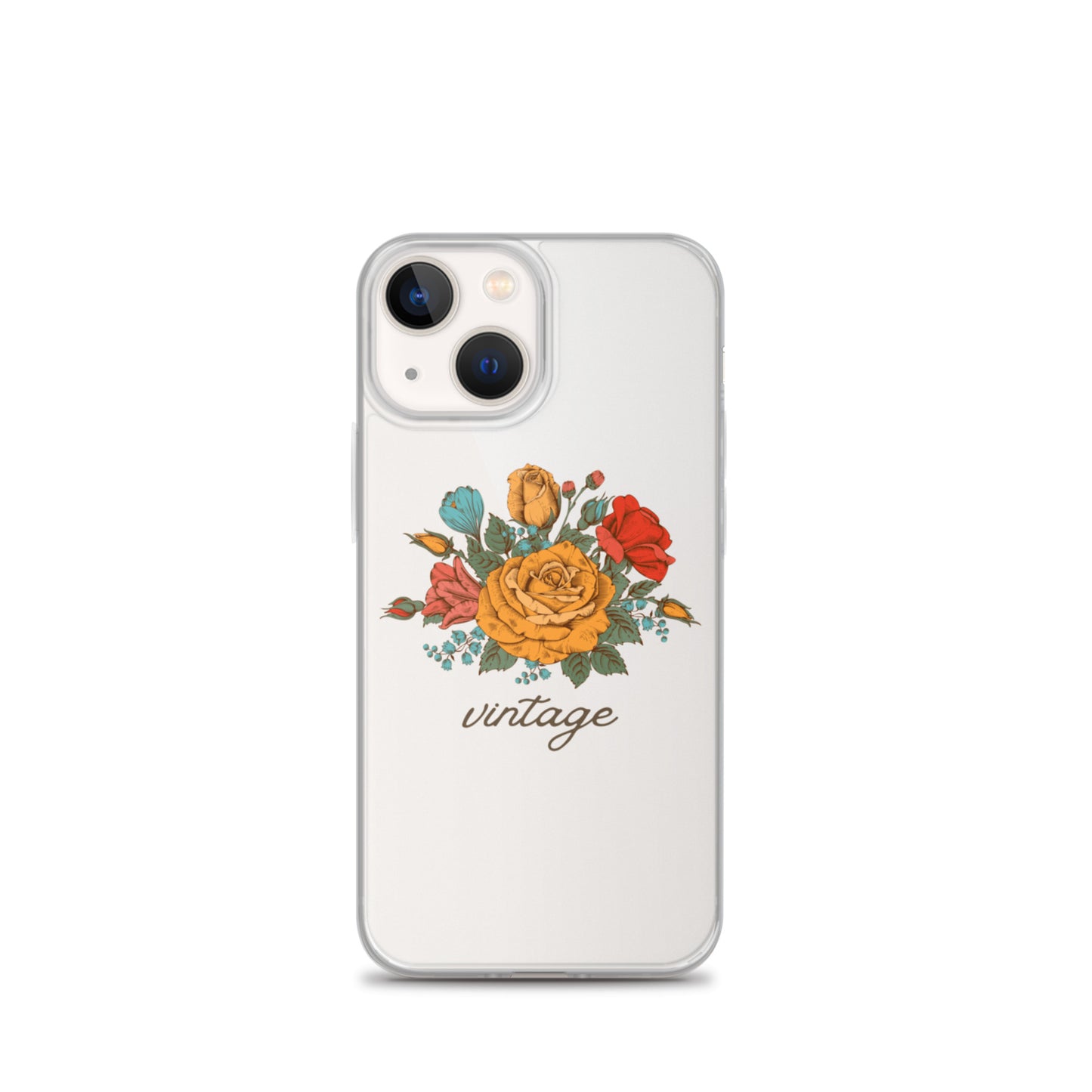Vintage Floral Clear Case for iPhone®