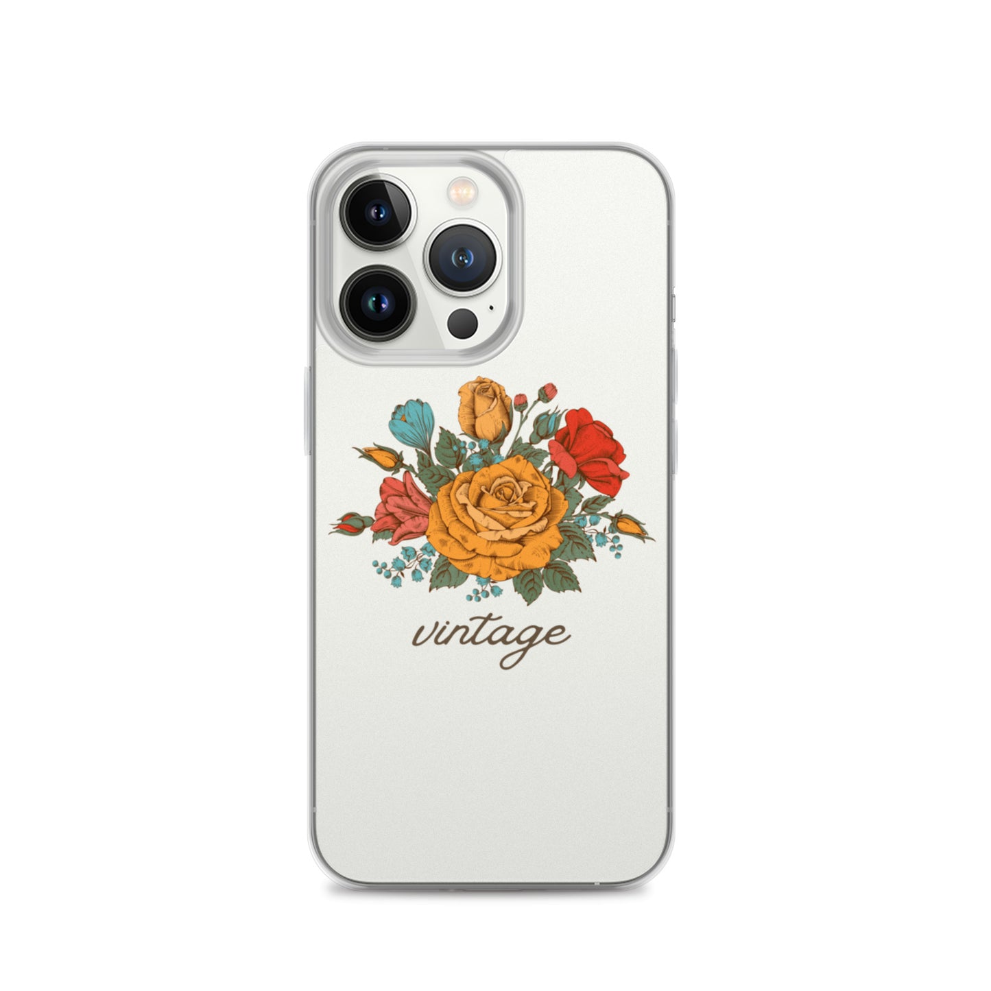 Vintage Floral Clear Case for iPhone®