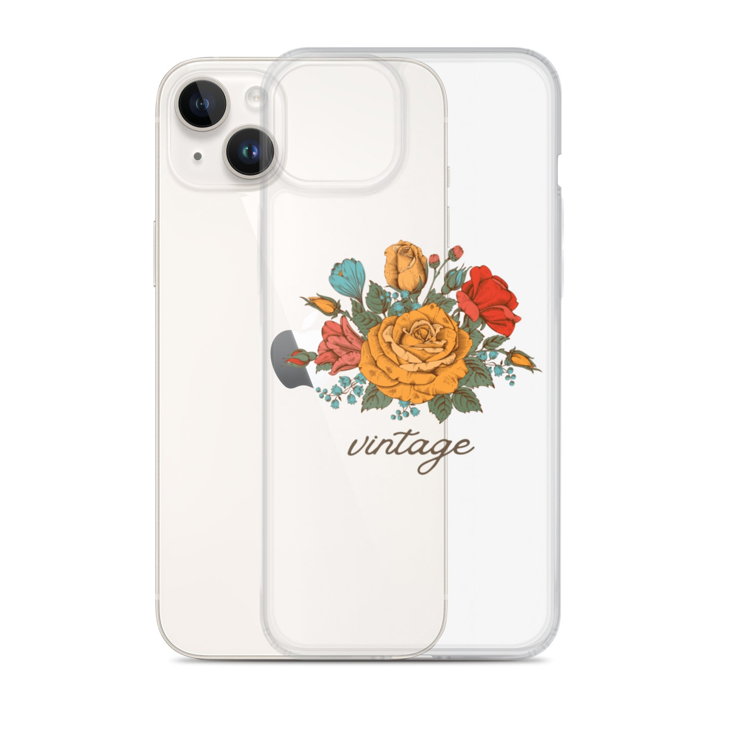 Vintage Floral Clear Case for iPhone®