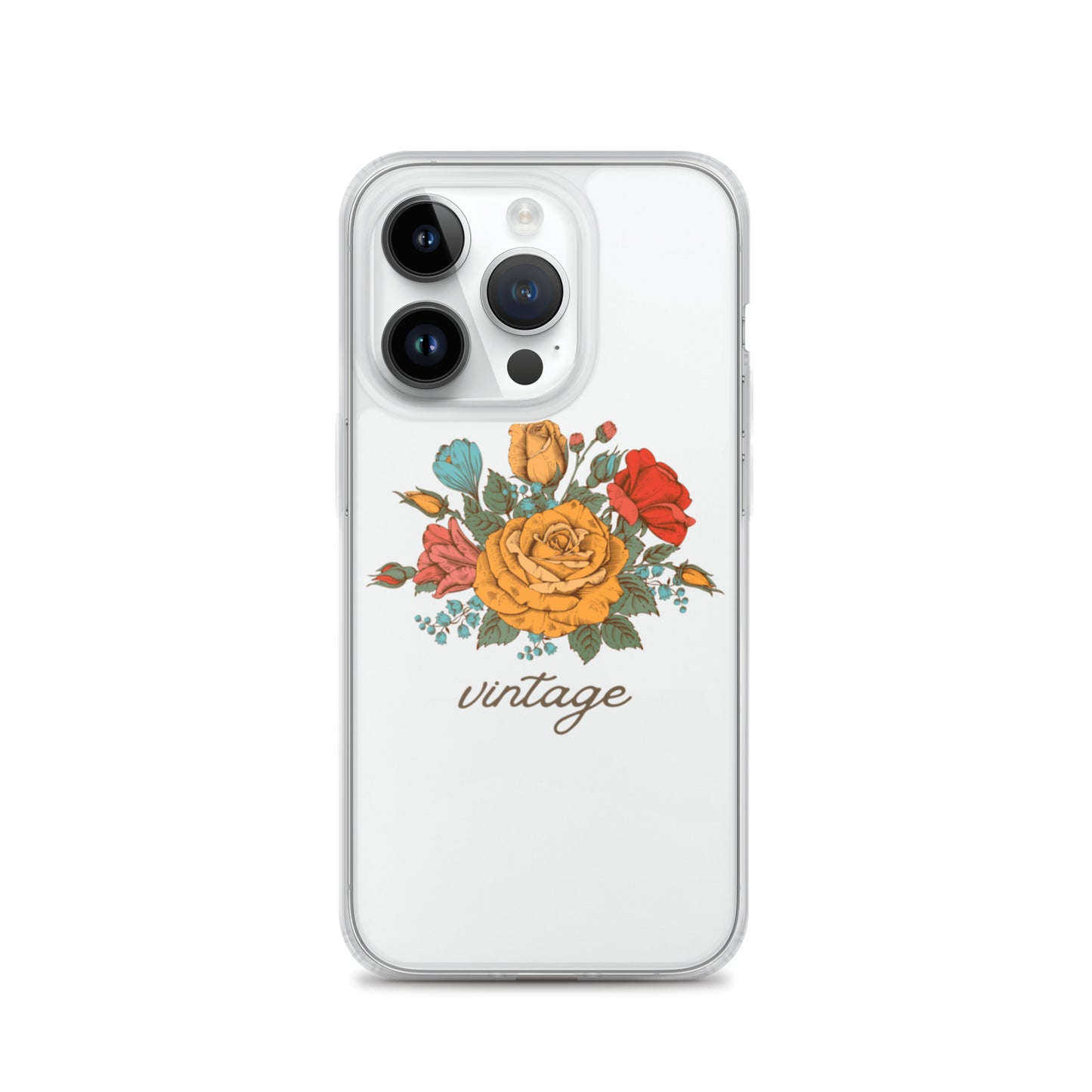 Vintage Floral Clear Case for iPhone®