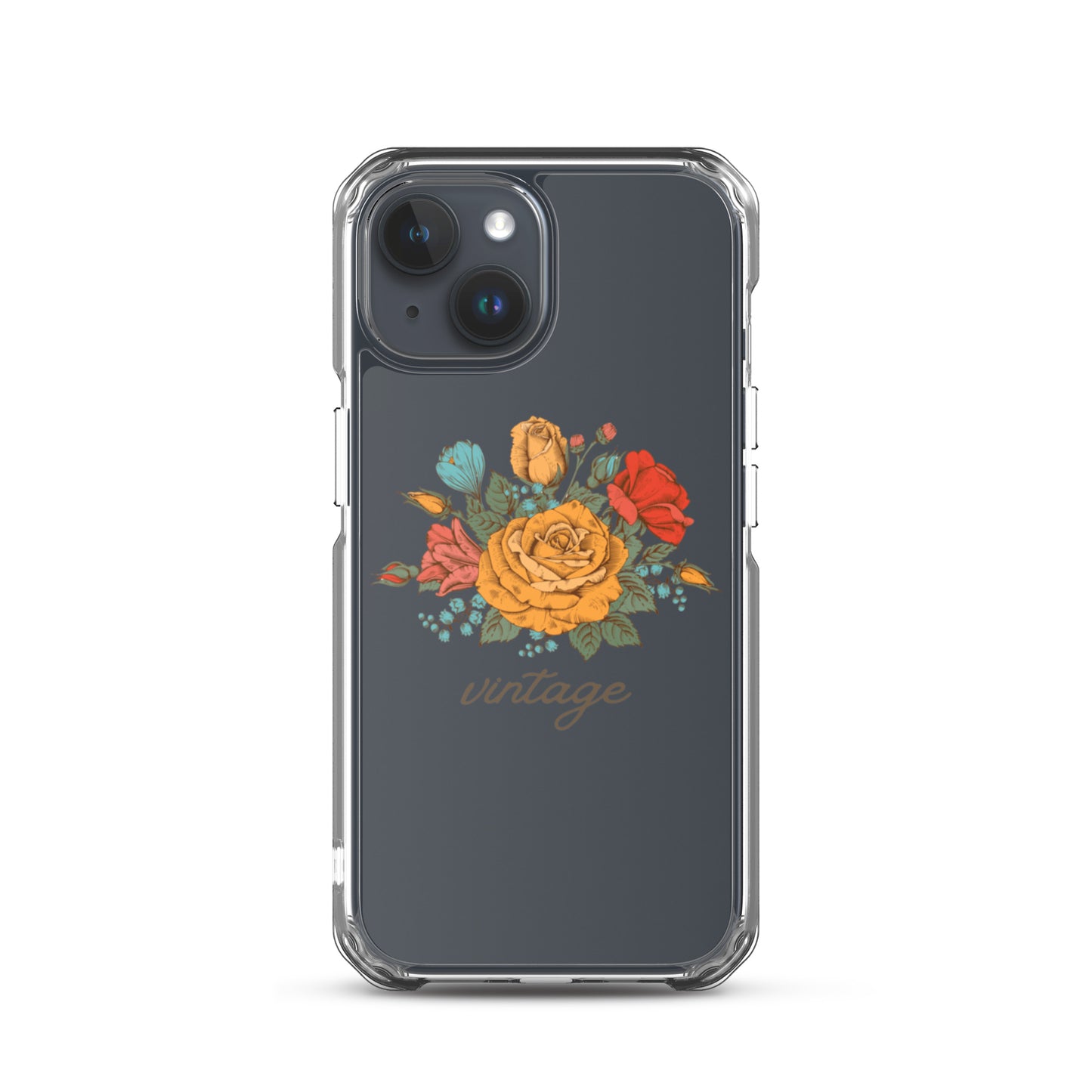 Vintage Floral Clear Case for iPhone®