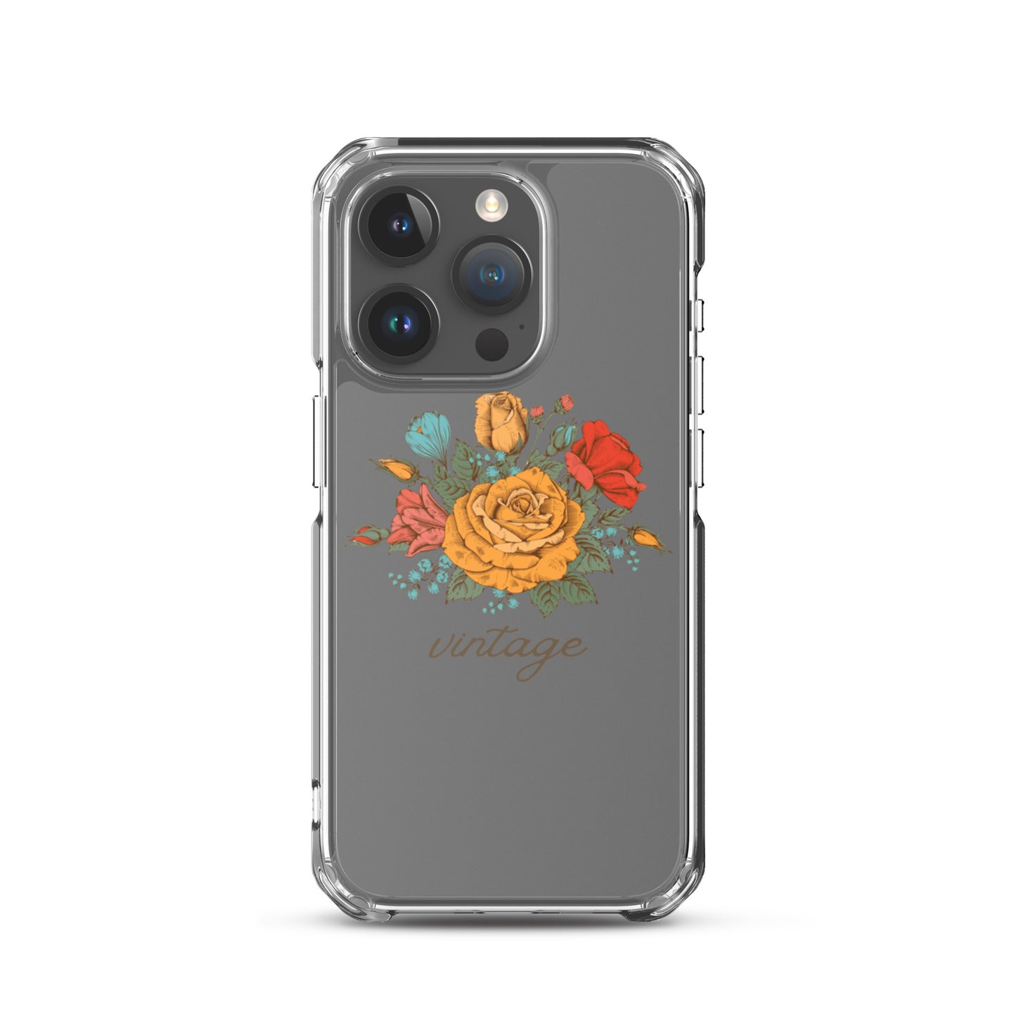 Vintage Floral Clear Case for iPhone®