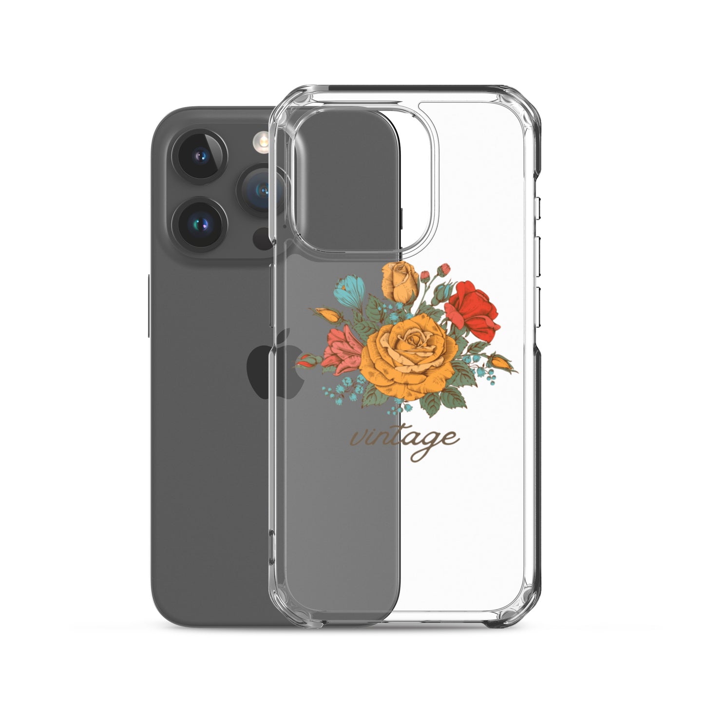 Vintage Floral Clear Case for iPhone®