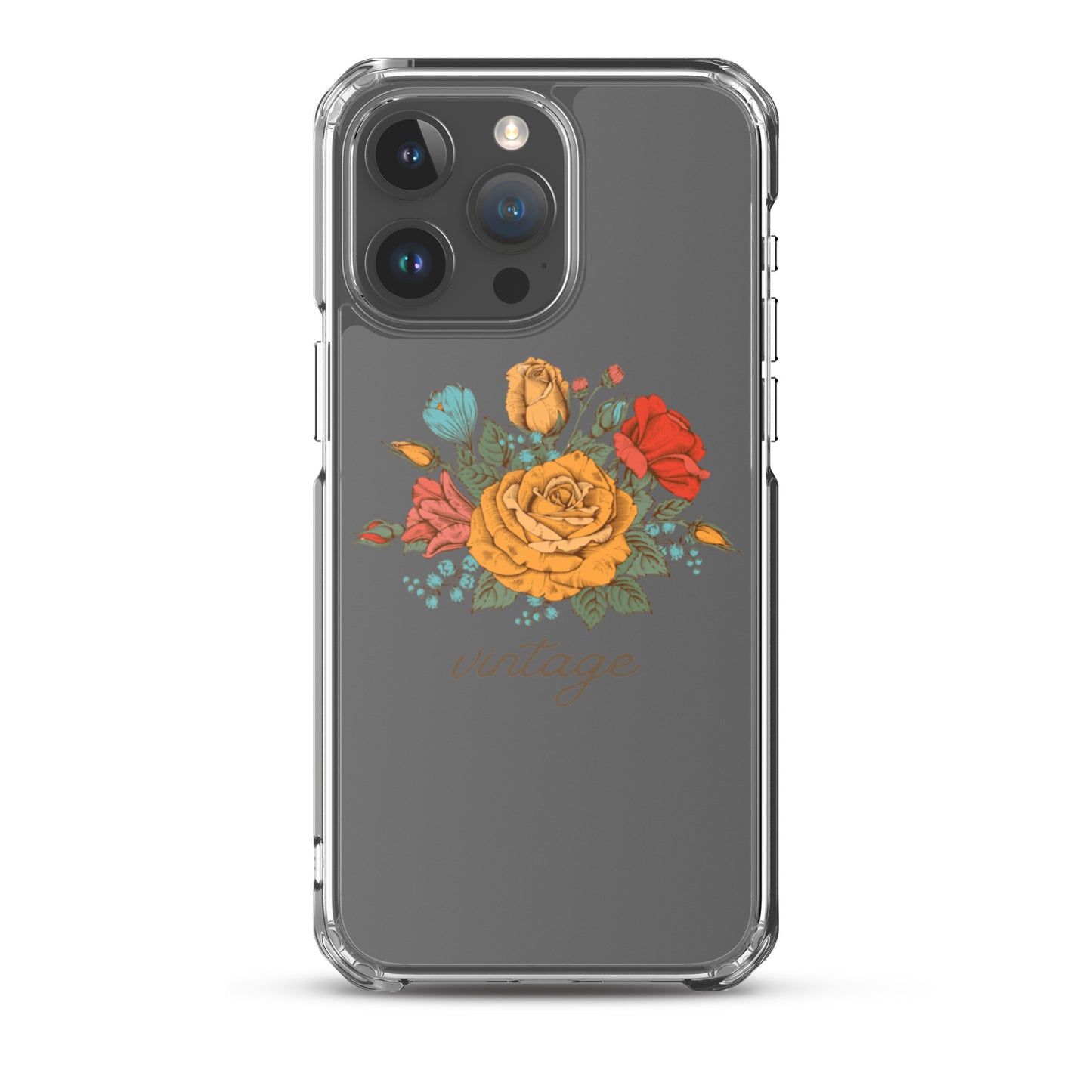 Vintage Floral Clear Case for iPhone®