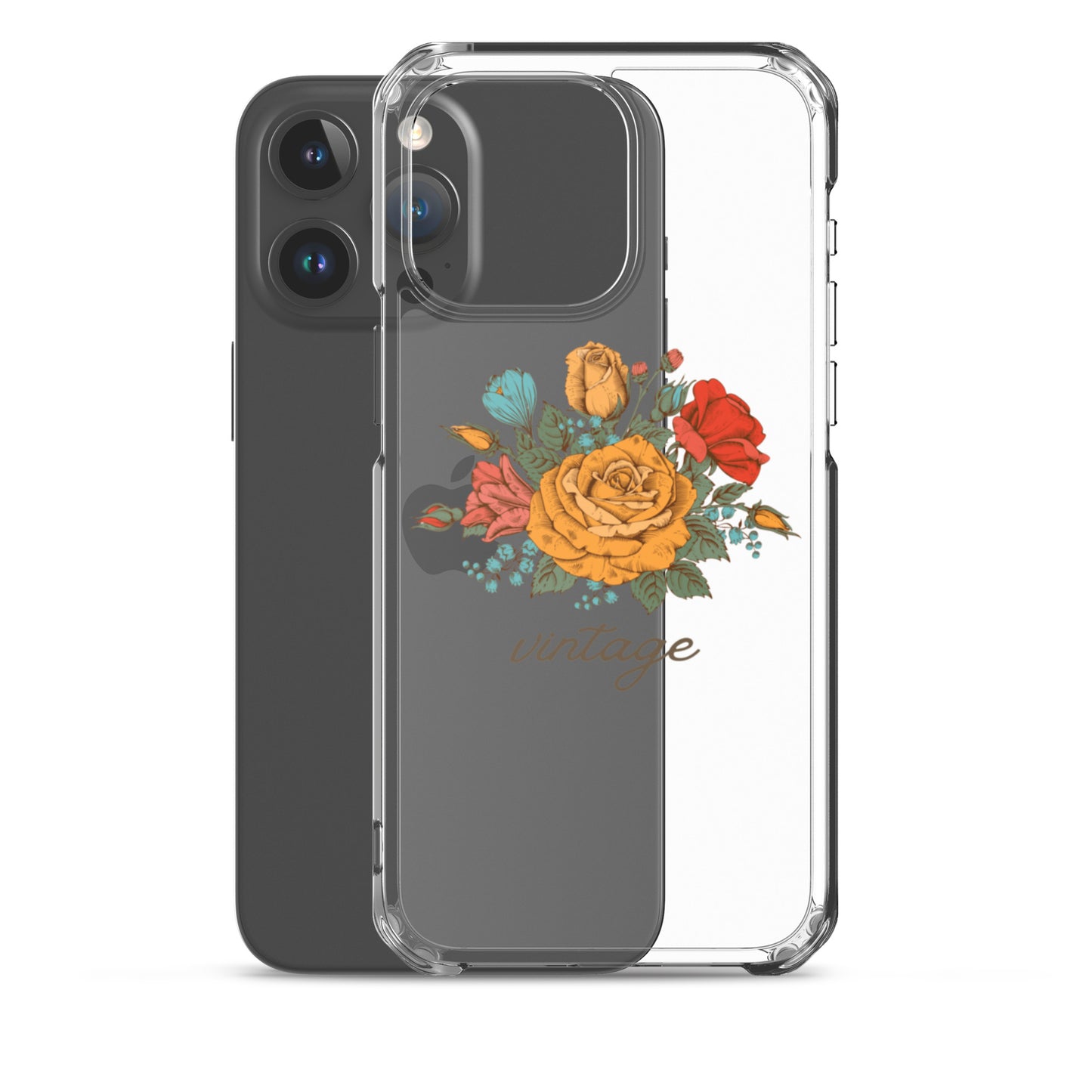 Vintage Floral Clear Case for iPhone®