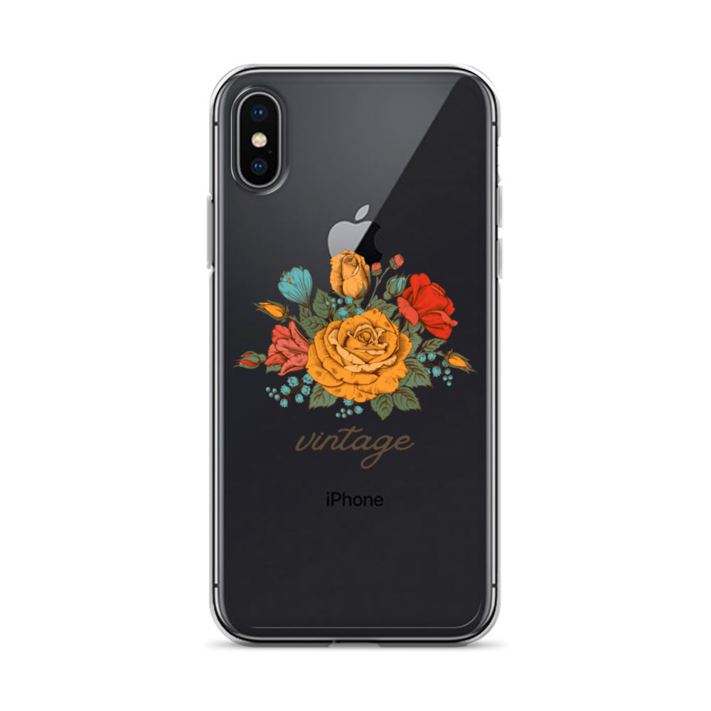 Vintage Floral Clear Case for iPhone®