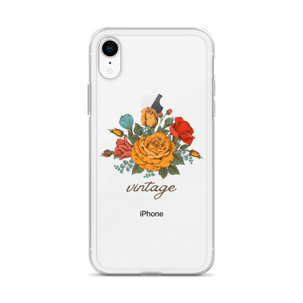 Vintage Floral Clear Case for iPhone®