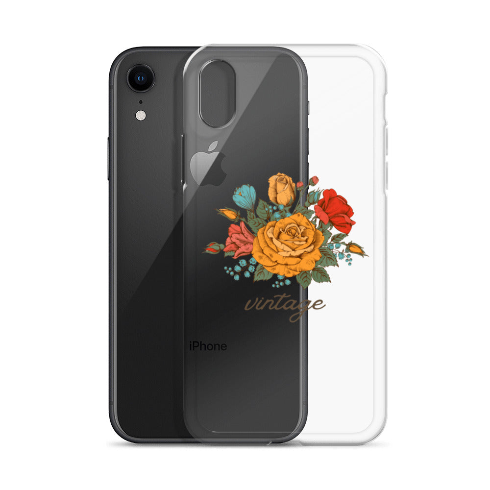 Vintage Floral Clear Case for iPhone®