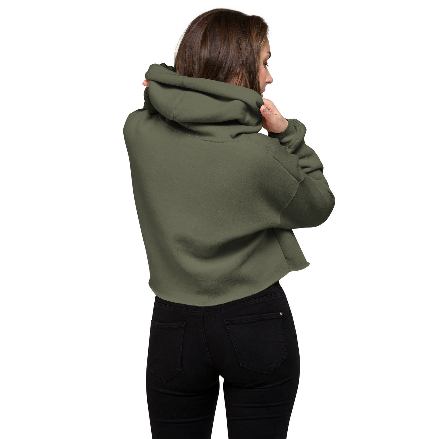 No Apologies Crop Hoodie