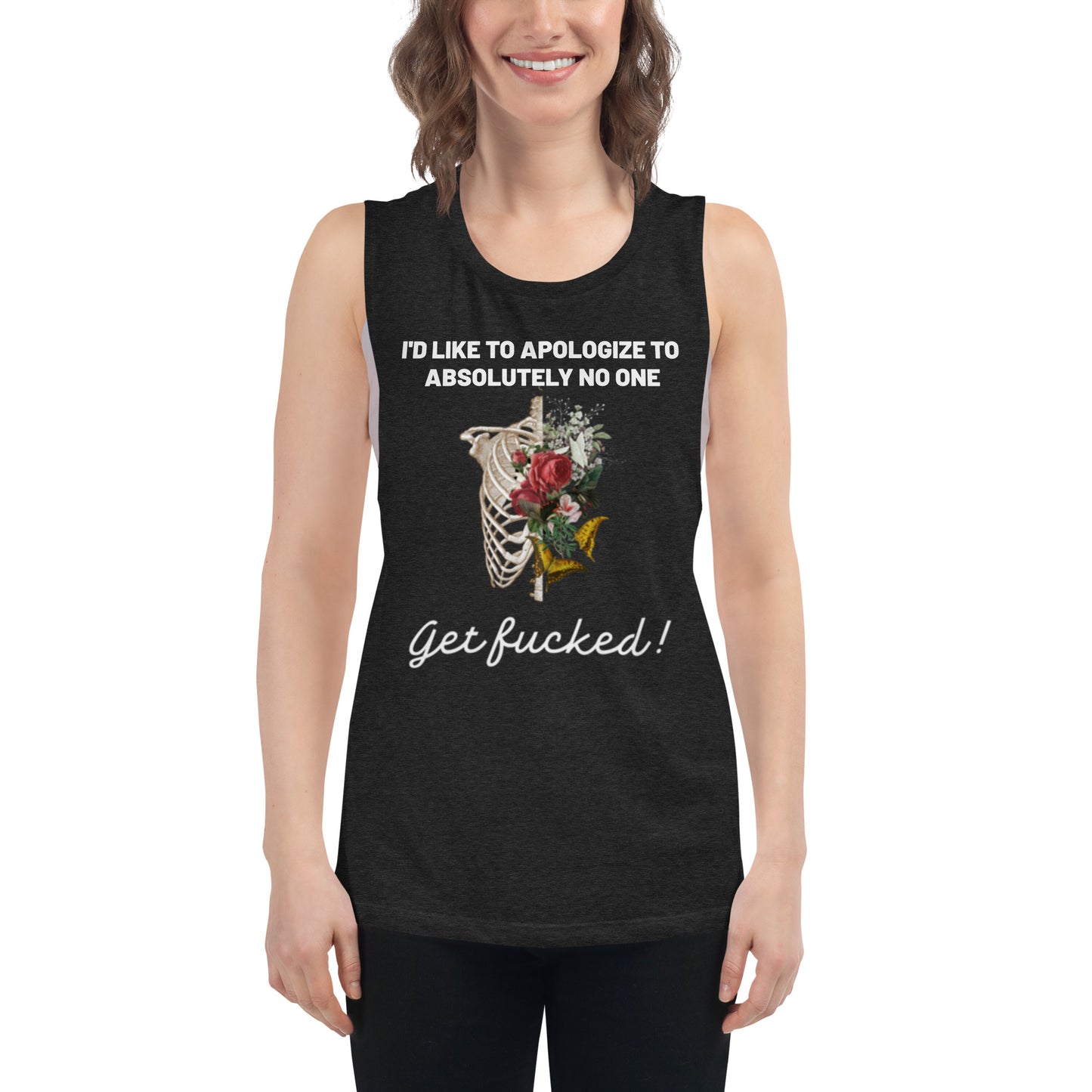 No Apologies Ladies’ Muscle Tank