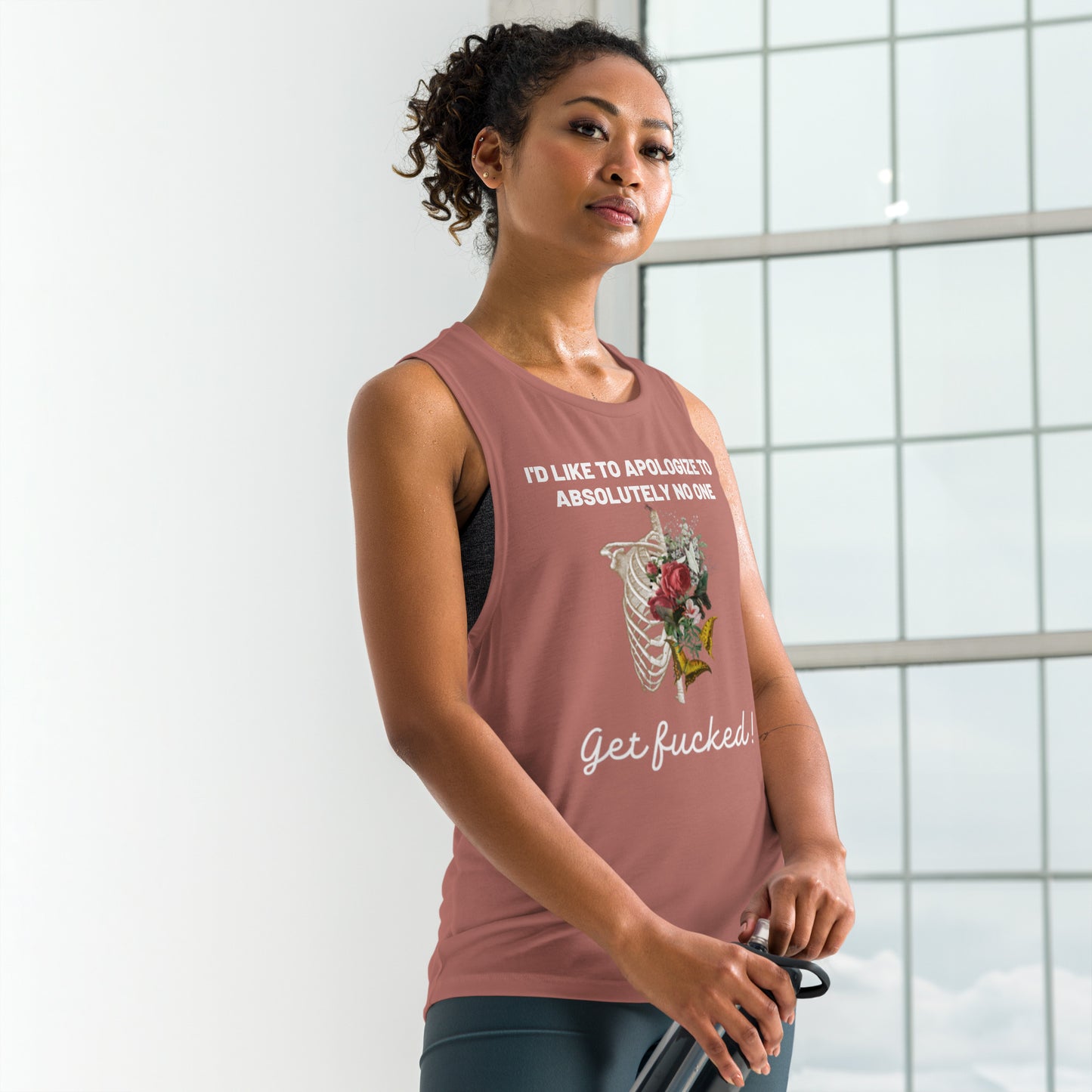 No Apologies Ladies’ Muscle Tank