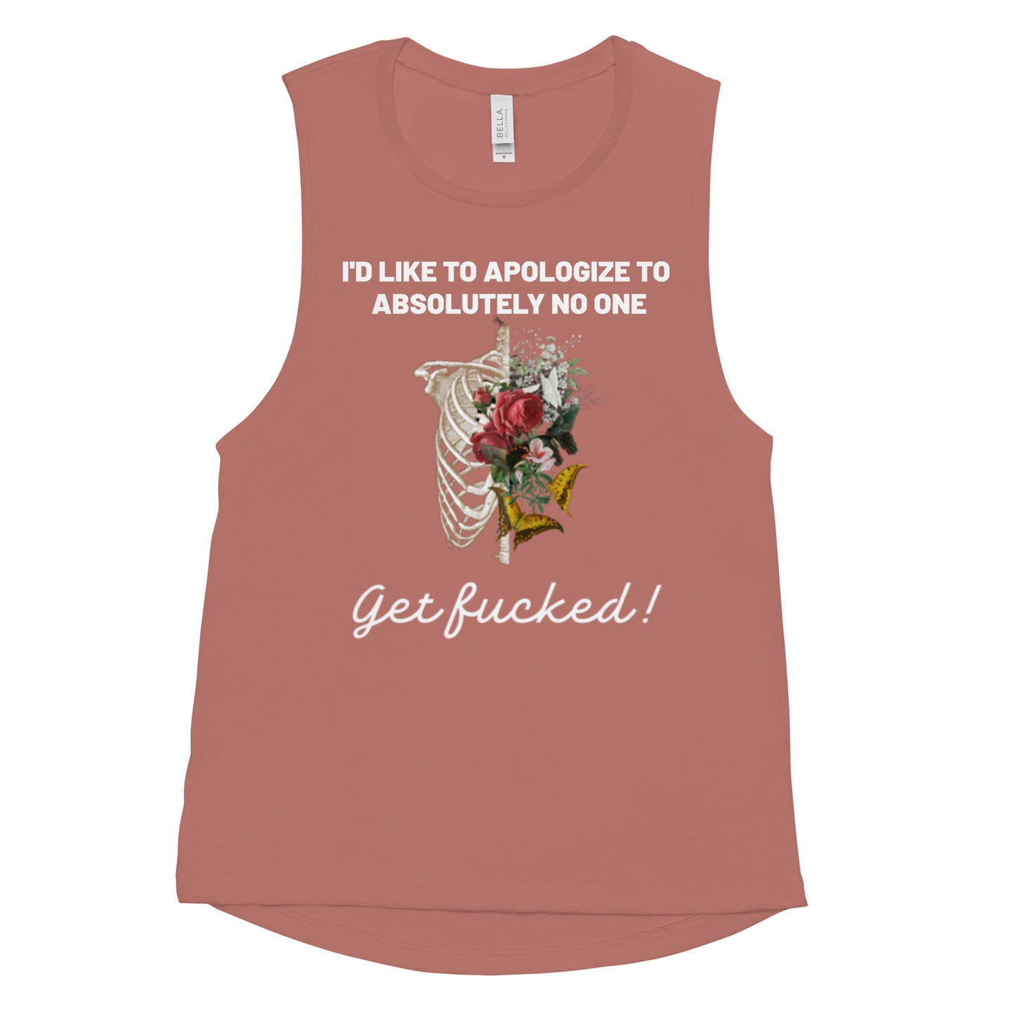 No Apologies Ladies’ Muscle Tank