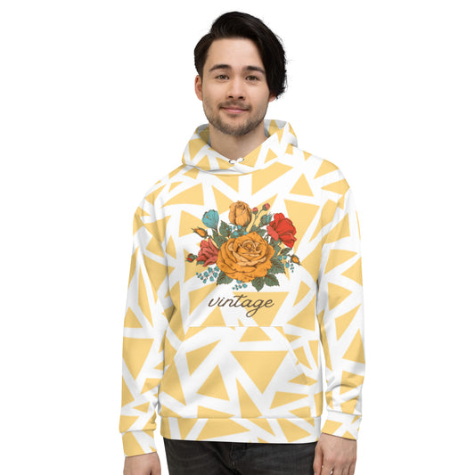 Vintage Floral Unisex Hoodie