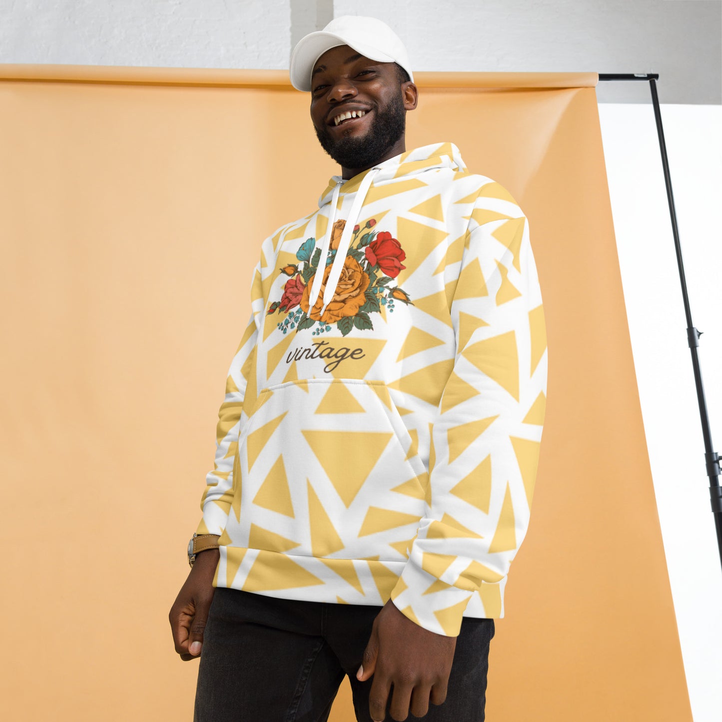 Vintage Floral Unisex Hoodie