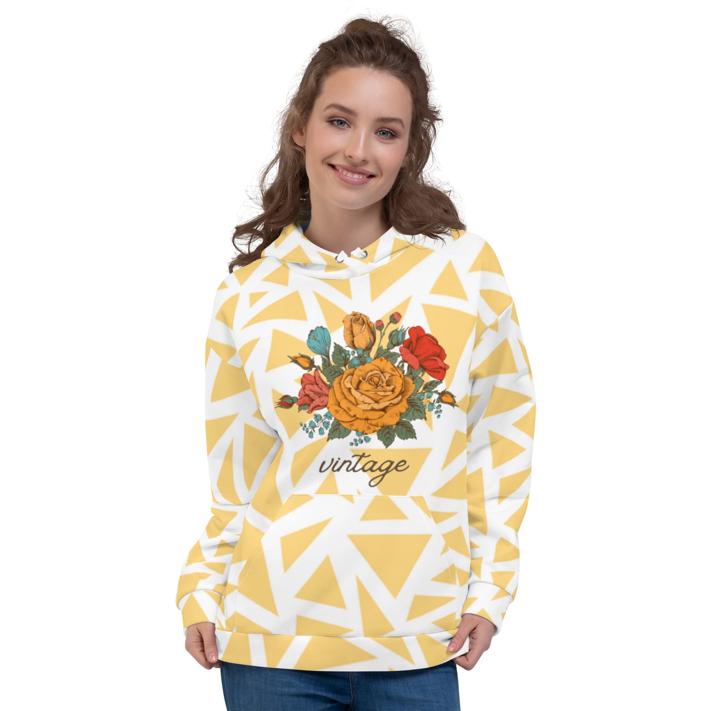Vintage Floral Unisex Hoodie