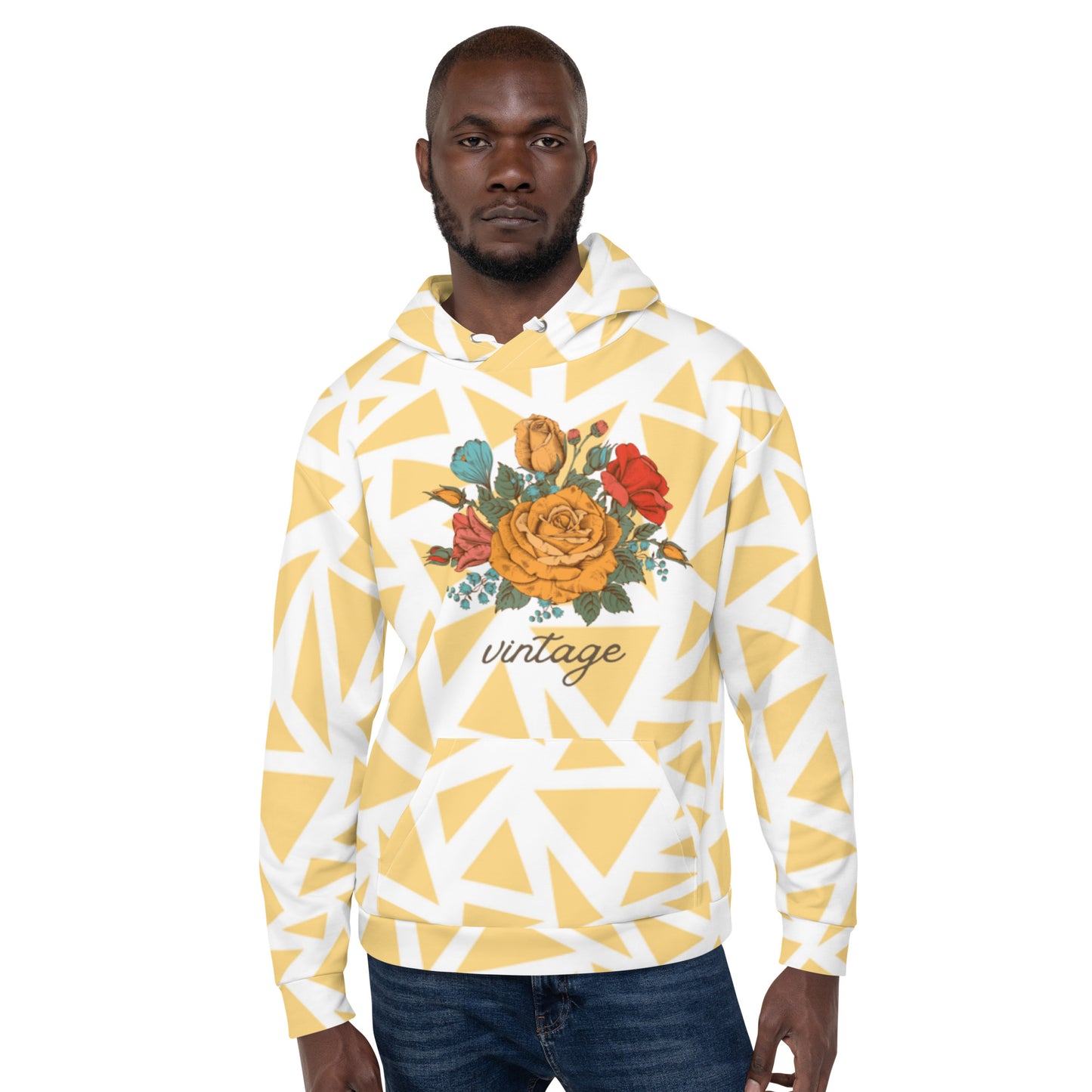 Vintage Floral Unisex Hoodie