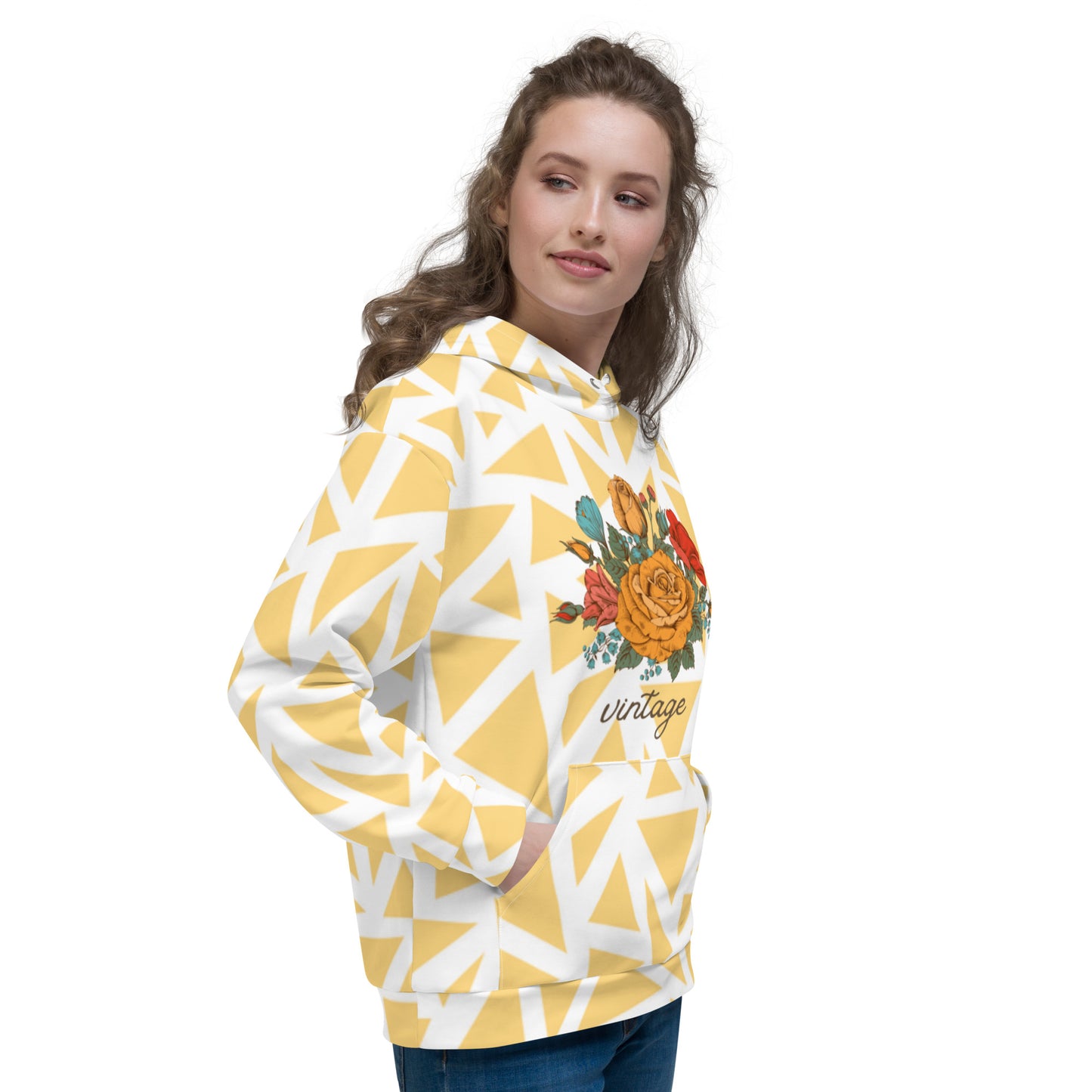 Vintage Floral Unisex Hoodie