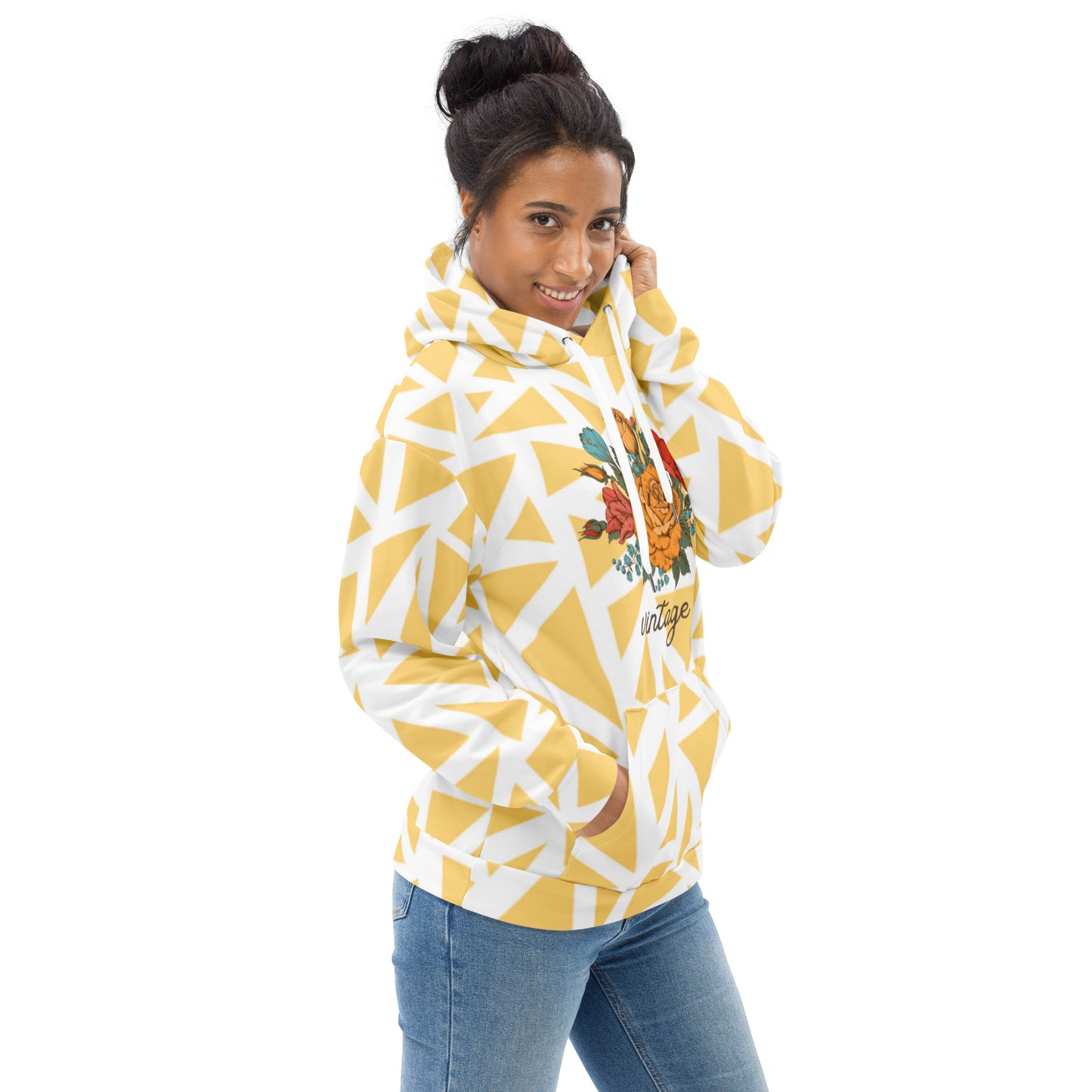 Vintage Floral Unisex Hoodie