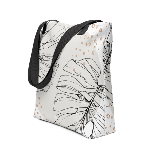 Minimalist Monstera Tote bag