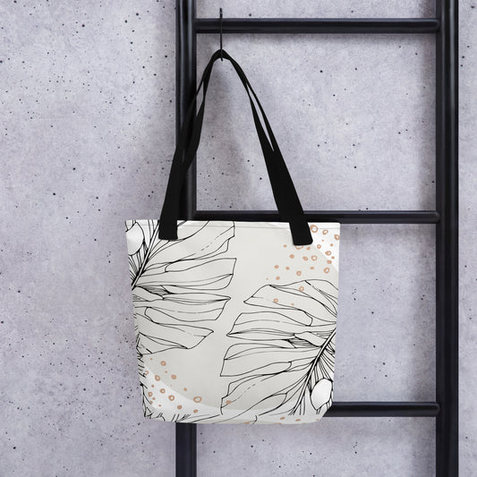 Minimalist Monstera Tote bag