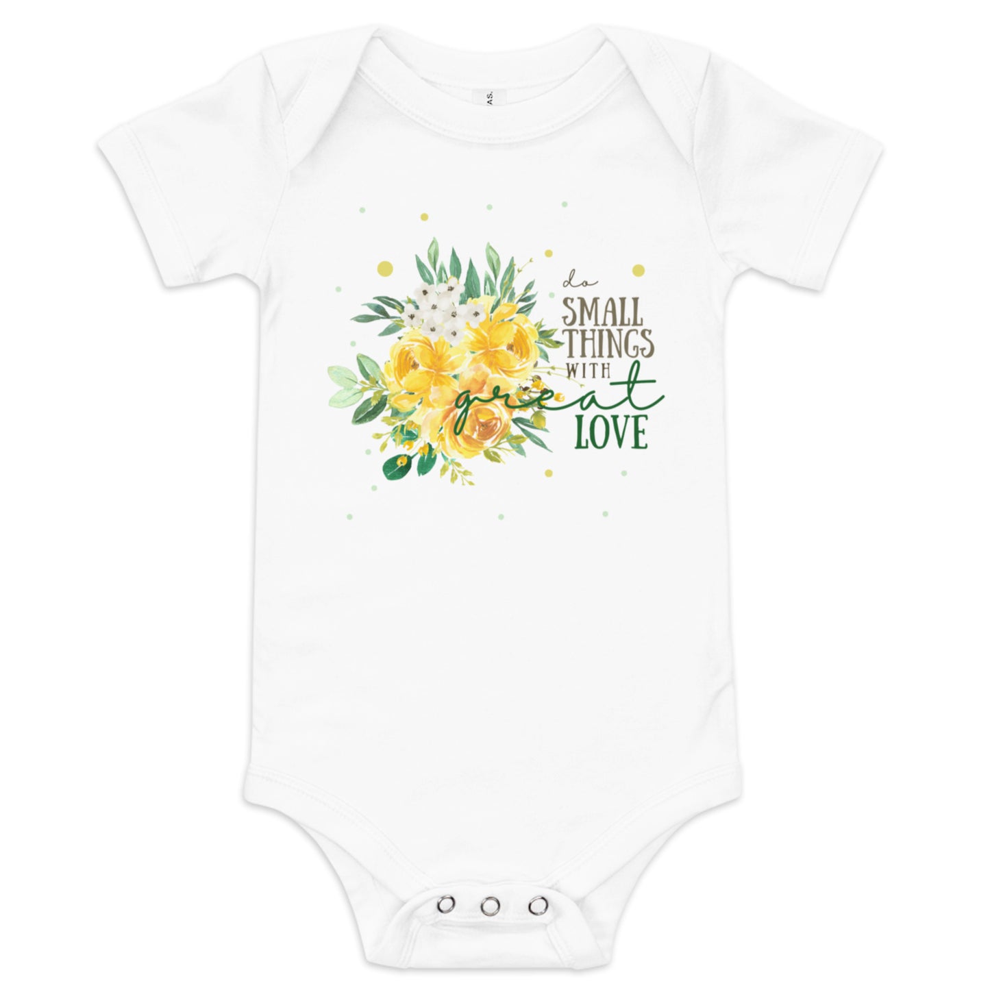 Small Things, Great Love Baby One Piece