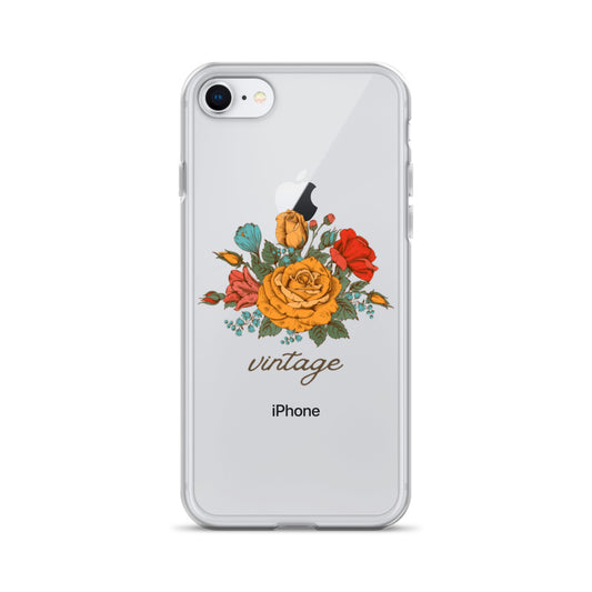Vintage Floral Clear Case for iPhone®