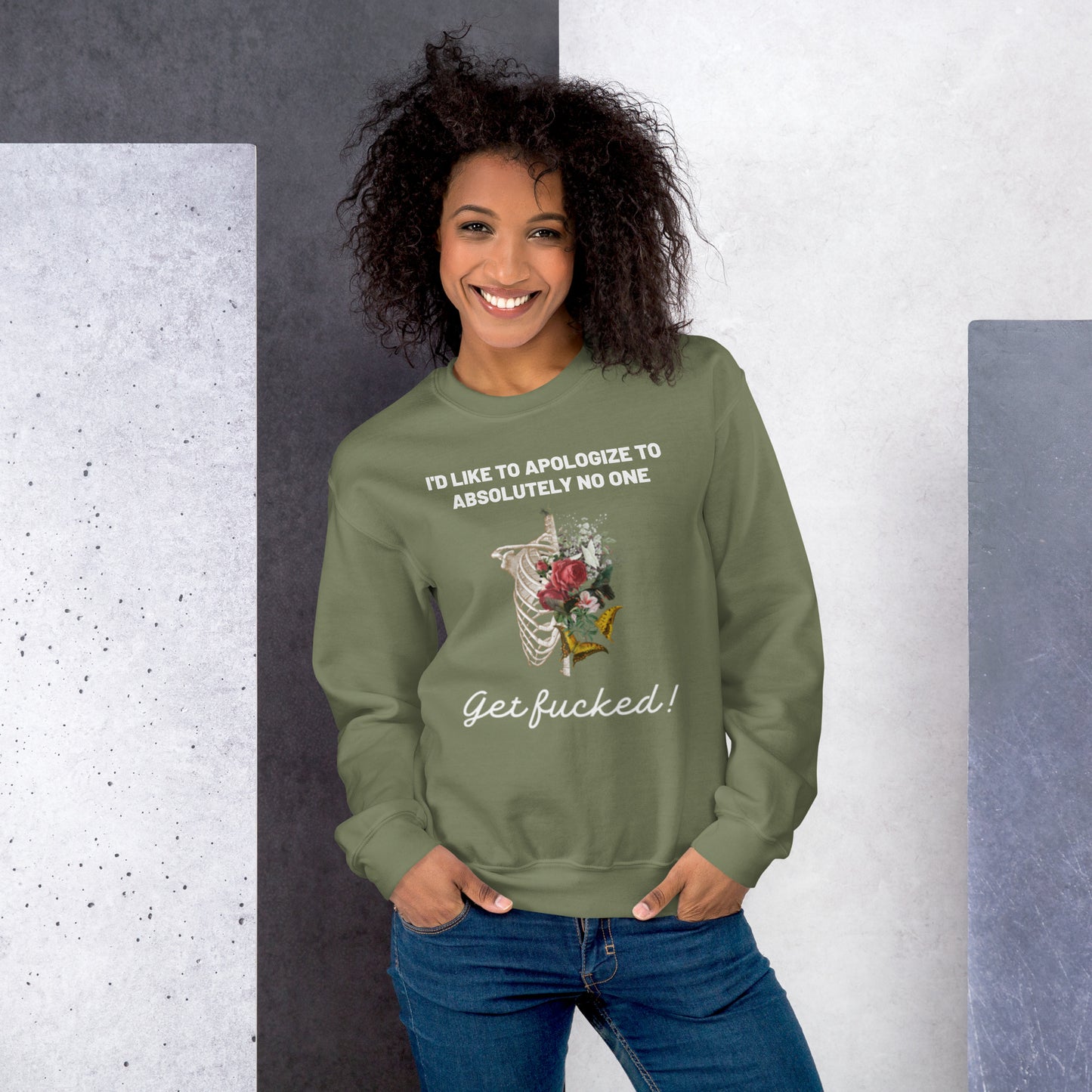 No Apologies Ladies Sweatshirt
