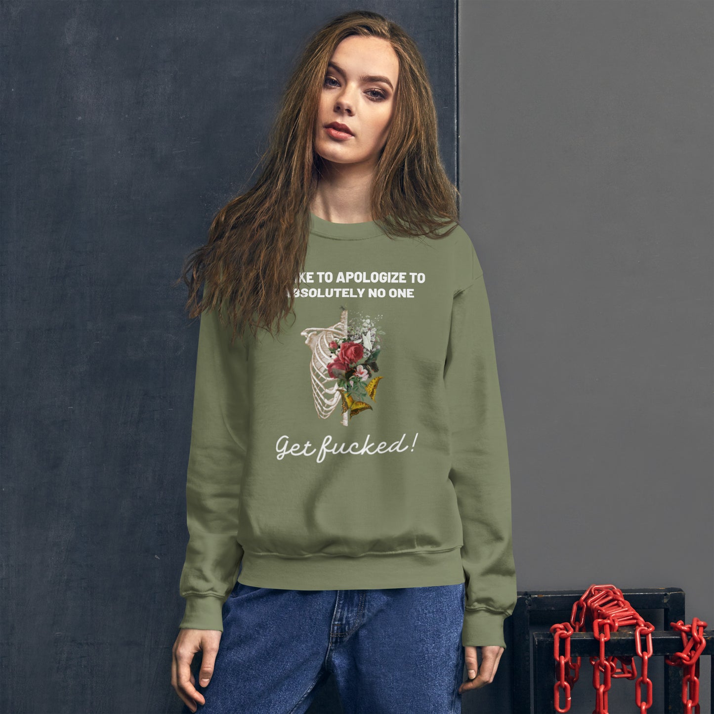 No Apologies Ladies Sweatshirt