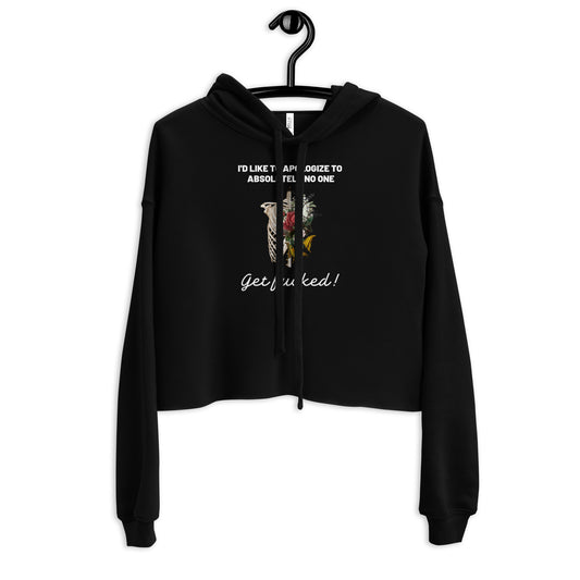 No Apologies Crop Hoodie