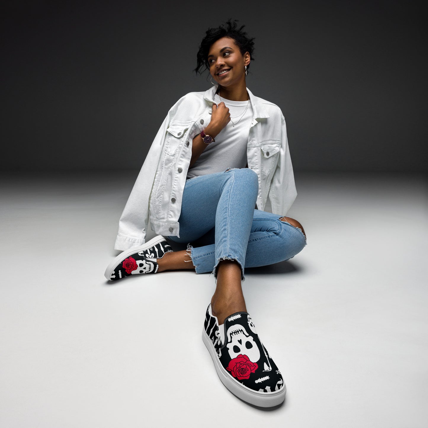 Walking Bones Women’s Slip-on Canvas Shoes