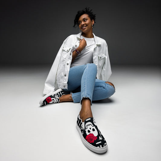 Walking Bones Women’s Slip-on Canvas Shoes