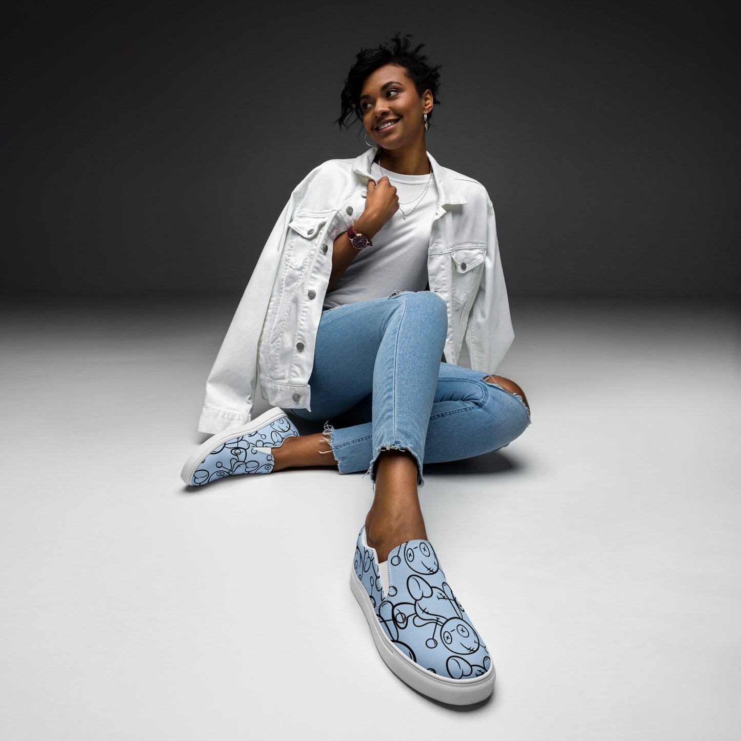Lil Voodoo Doll Women’s Slip-on Canvas Shoes